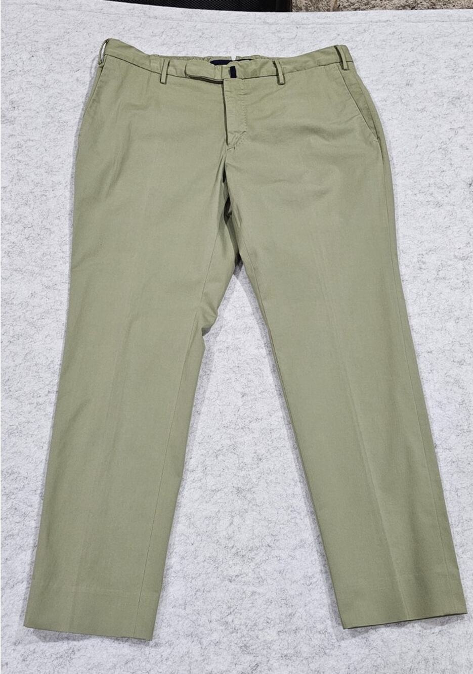 Incotex Royal Batavia High Comfort Slim Fit Chino Pants Golf, Sage Mens Sz 30x32